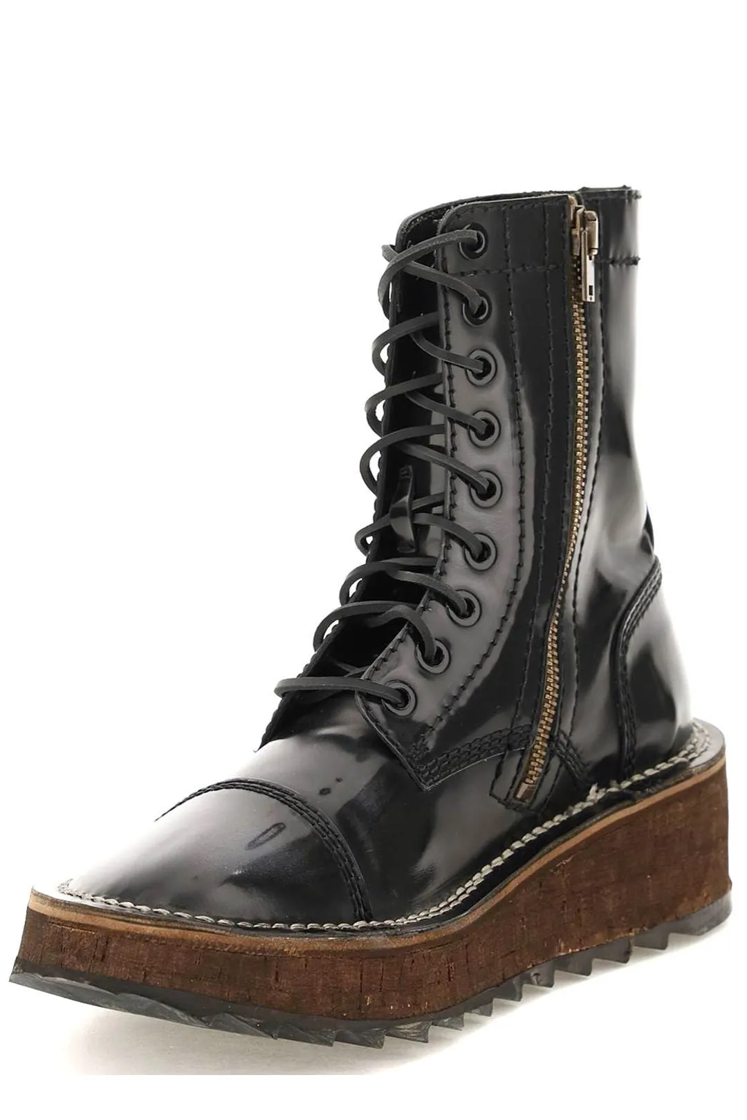 Acne Studios Lace-Up Ankle Boots