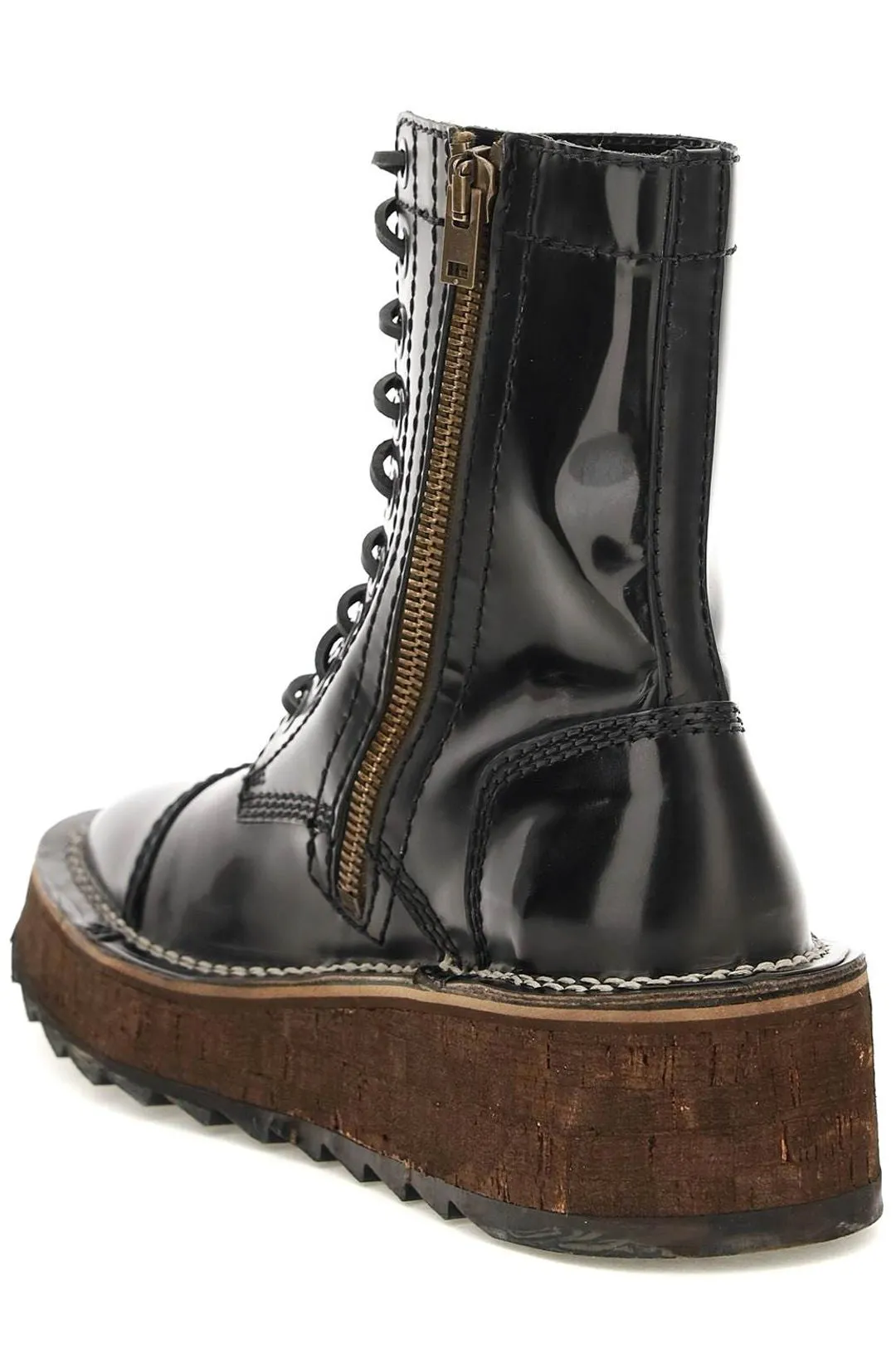 Acne Studios Lace-Up Ankle Boots