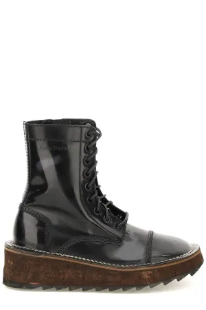 Acne Studios Lace-Up Ankle Boots
