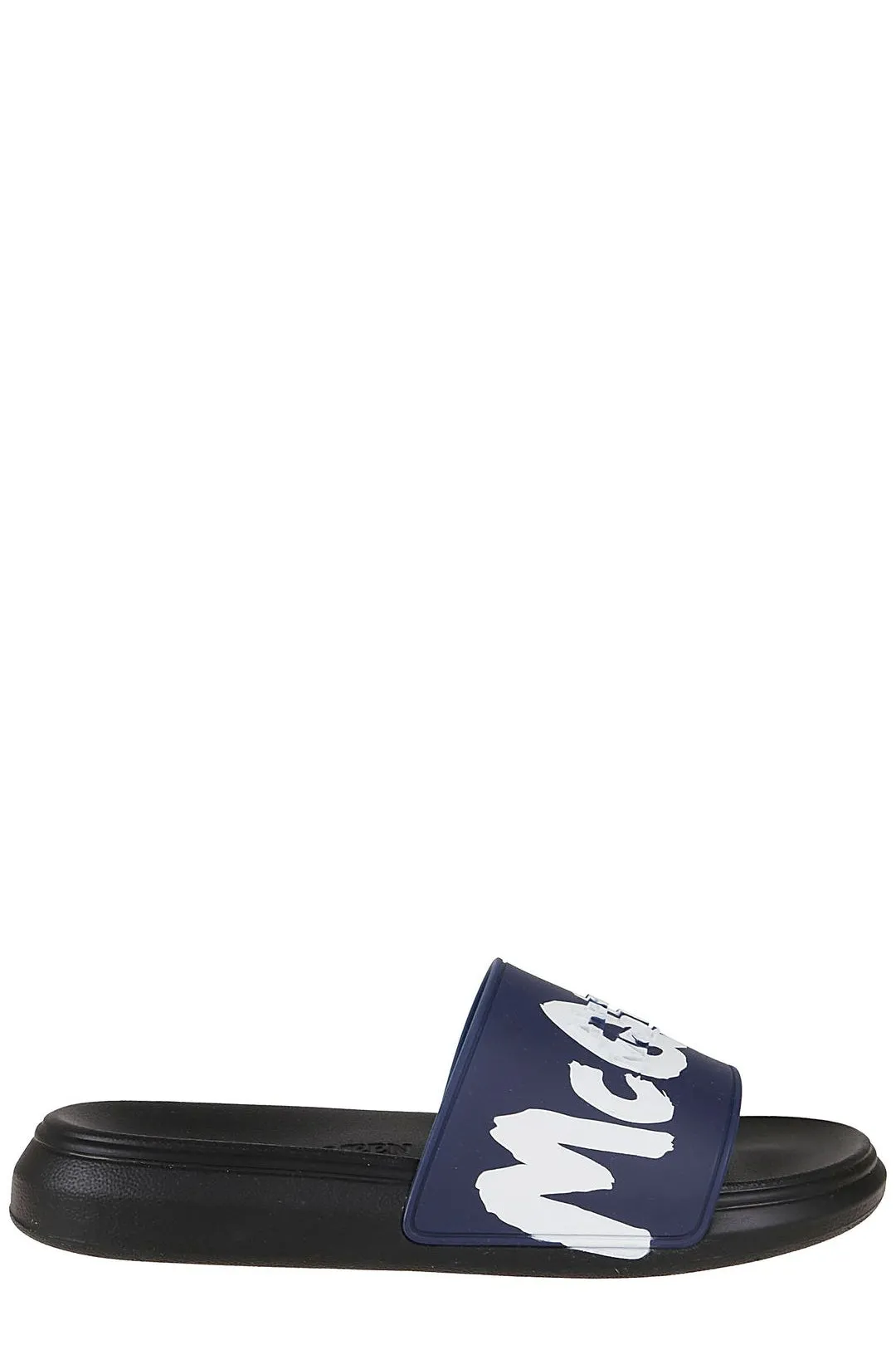 Alexander McQueen Graffiti Logo Printed Slides