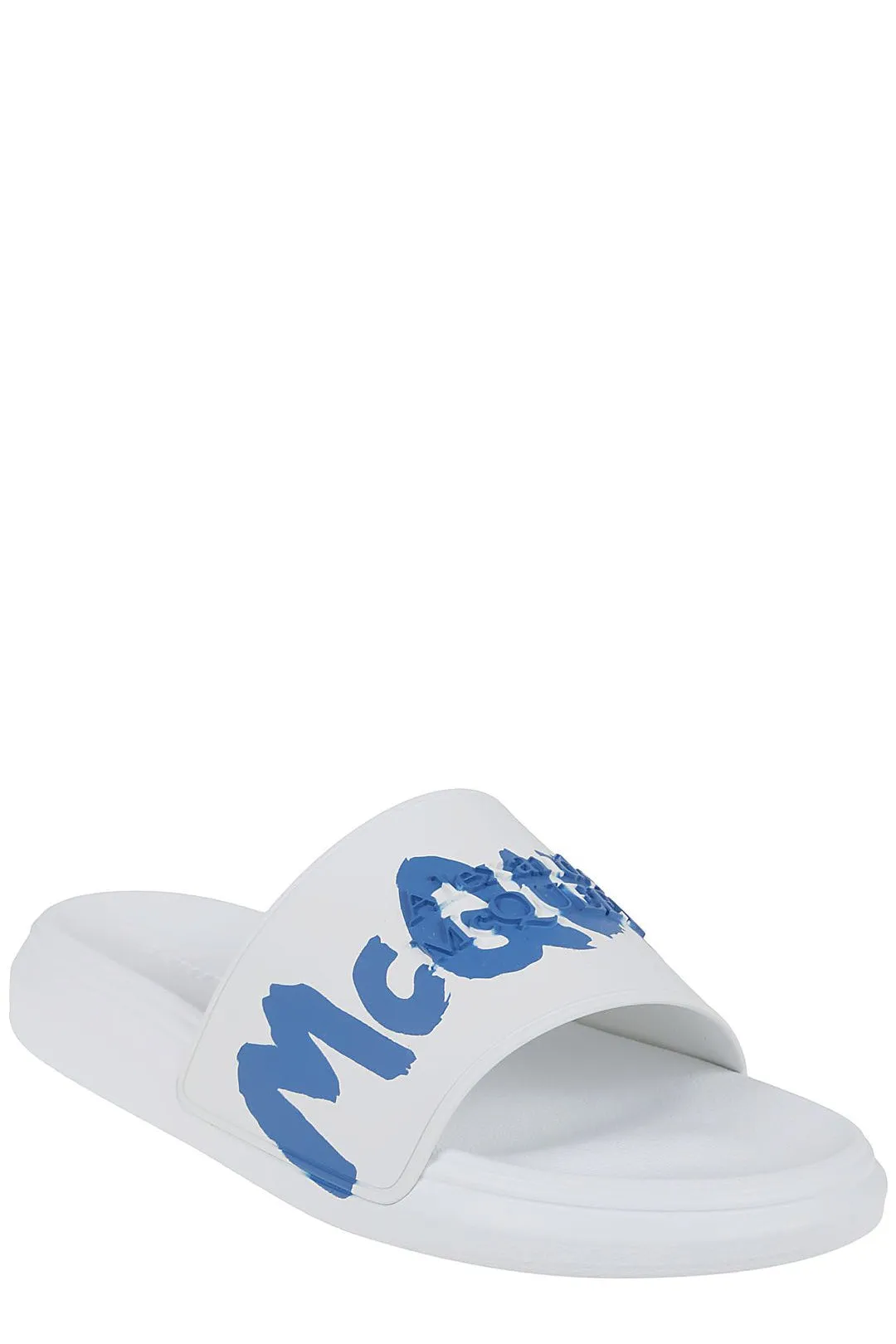Alexander McQueen Graffiti Logo Printed Slides