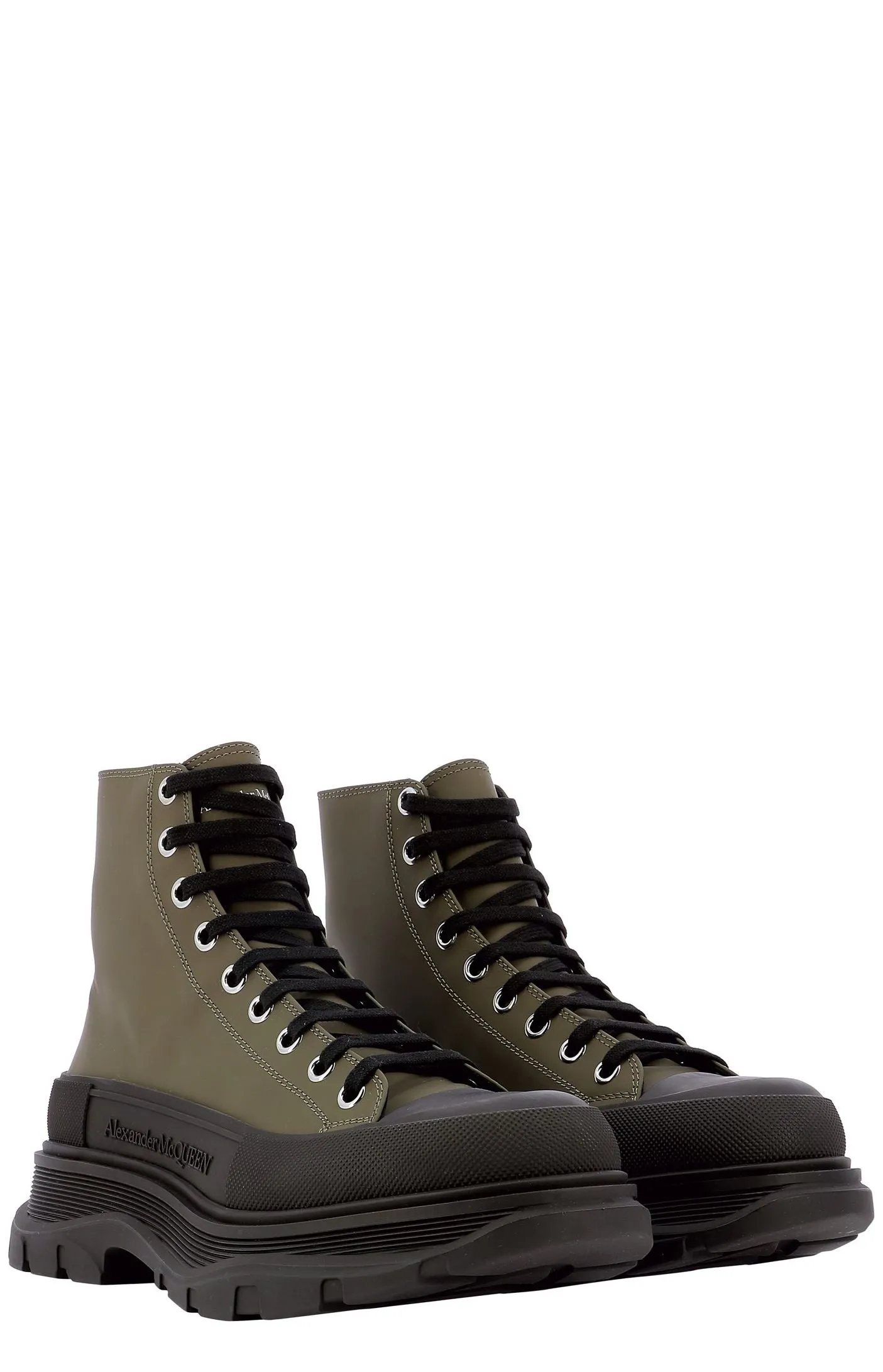 Alexander McQueen Lace-Up Ankle Boots