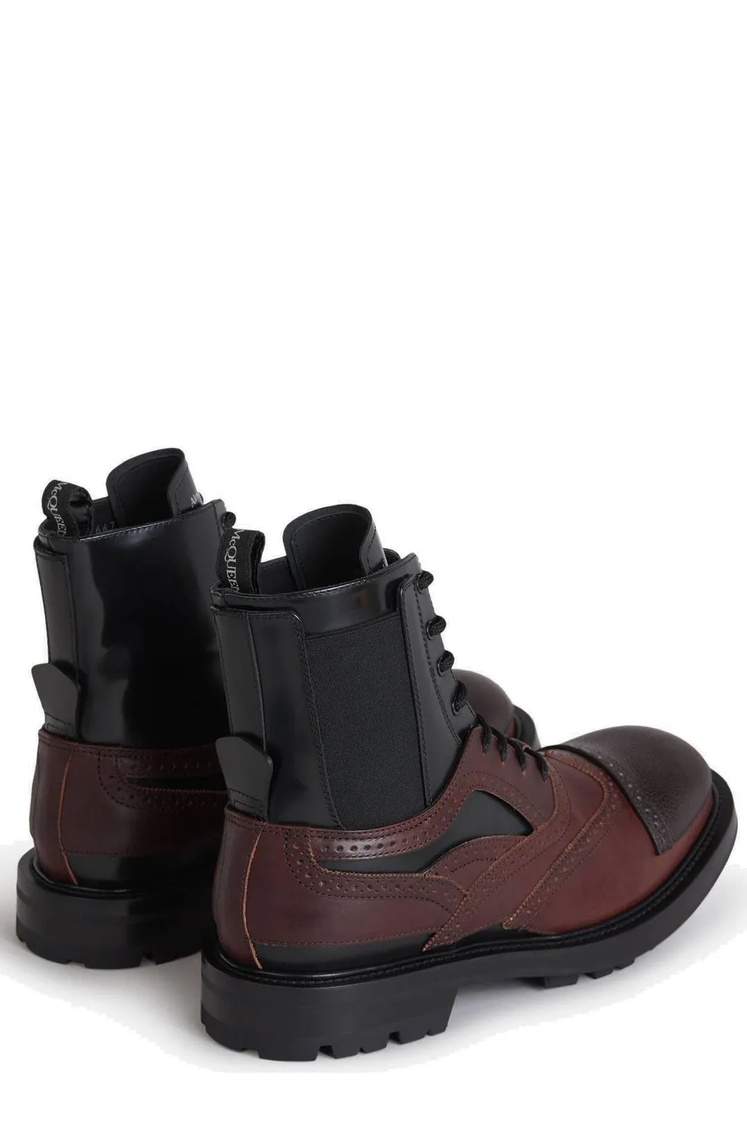 Alexander McQueen Lace-Up Combat Boots