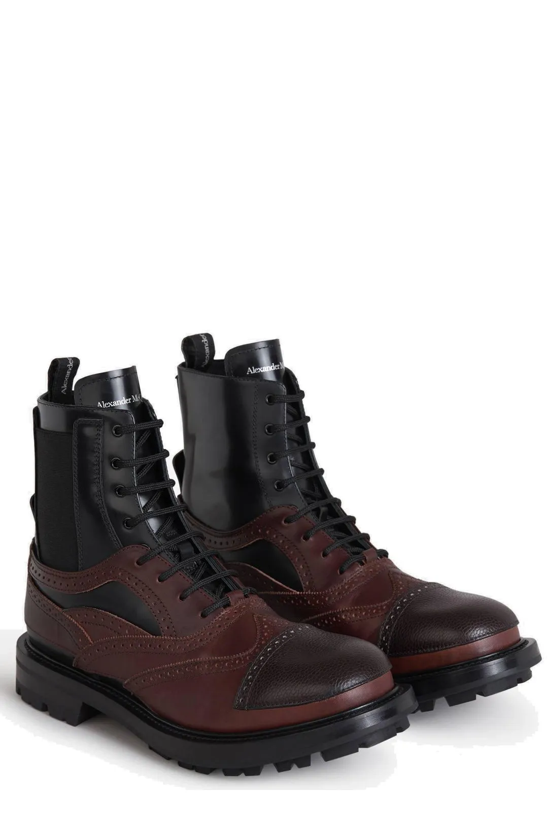 Alexander McQueen Lace-Up Combat Boots