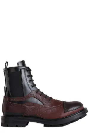 Alexander McQueen Lace-Up Combat Boots