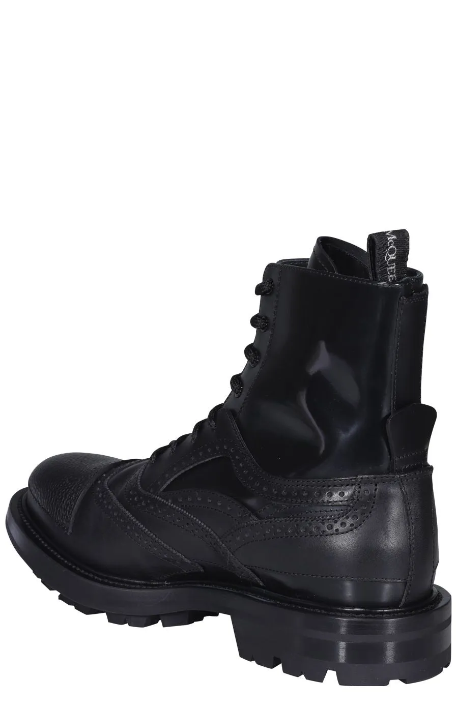 Alexander McQueen Lace-Up Combat Boots