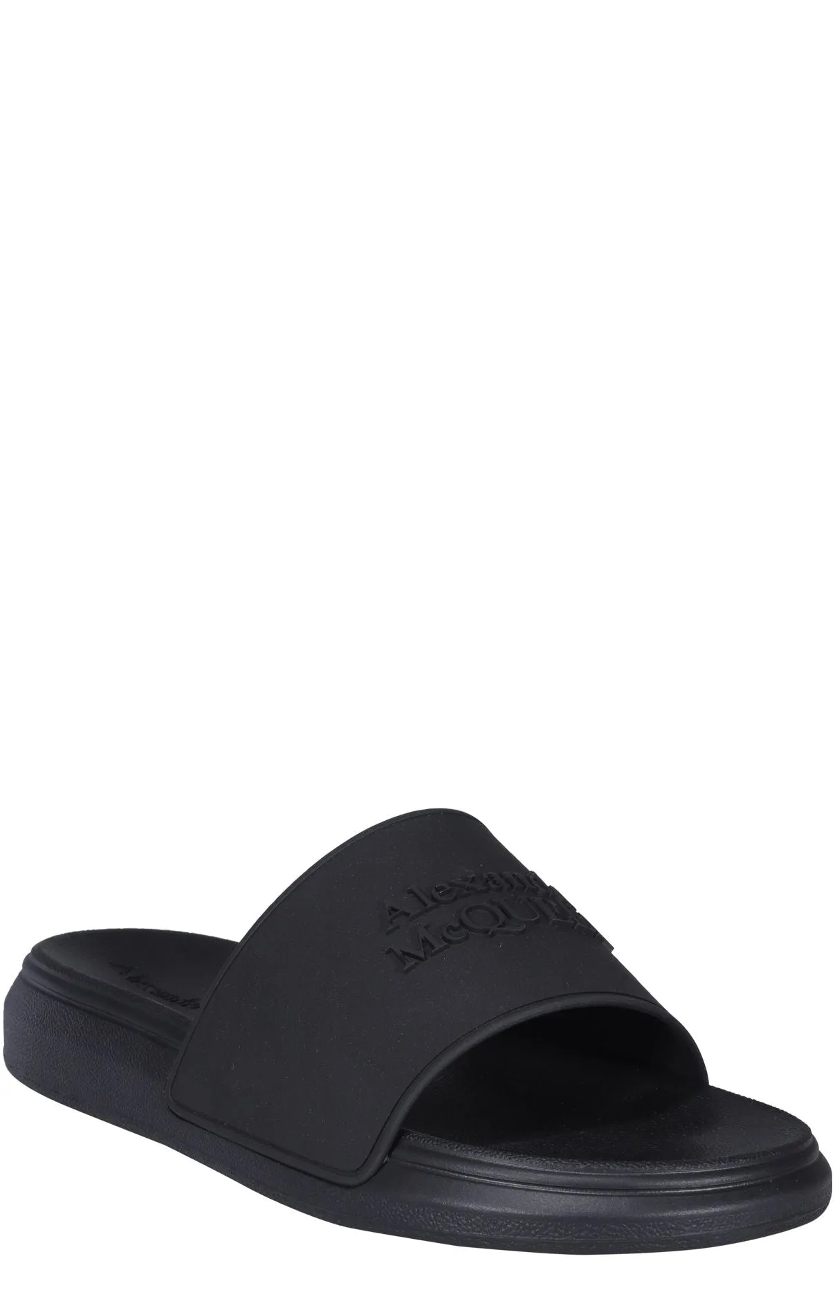 Alexander McQueen Logo Embossed Slides