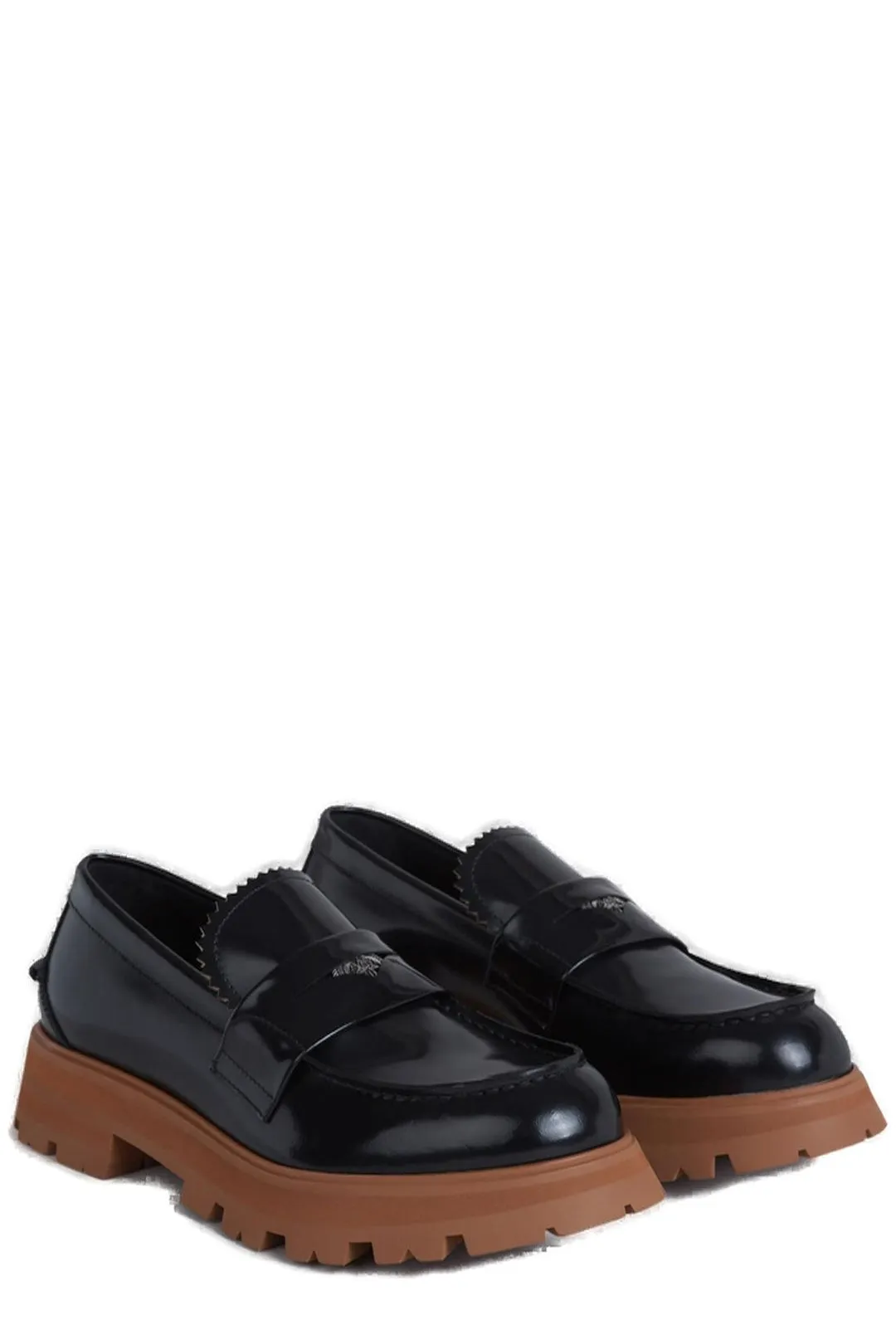 Alexander McQueen Oversize Sole Slip-On Loafers