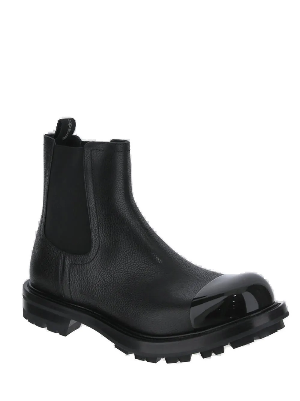 Alexander McQueen Round Toe Chelsea Boots