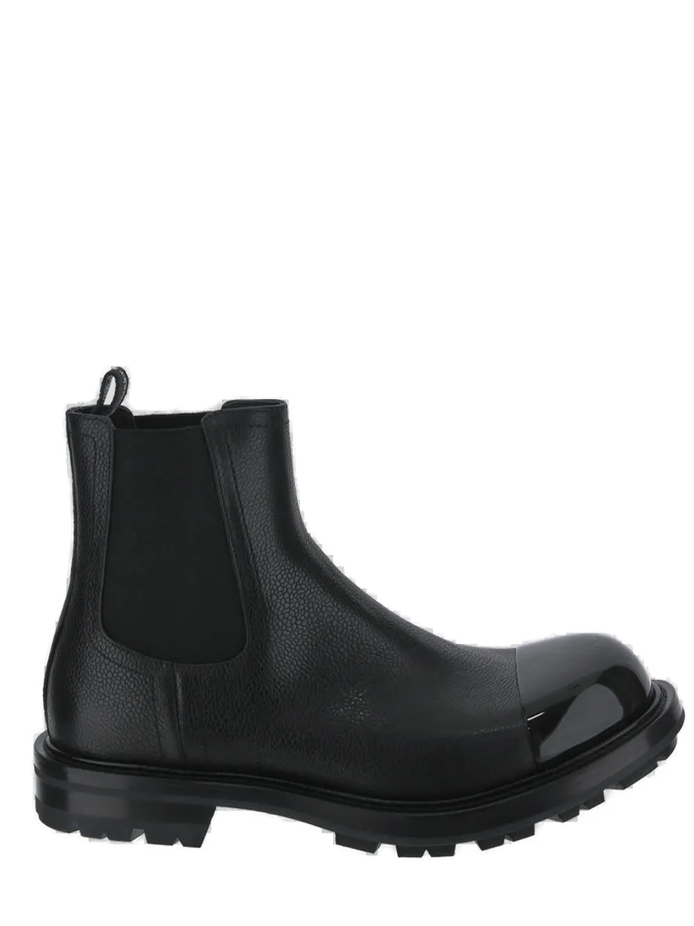 Alexander McQueen Round Toe Chelsea Boots