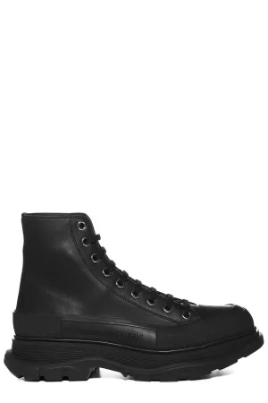 Alexander McQueen Tread Slick Lace-Up Boots