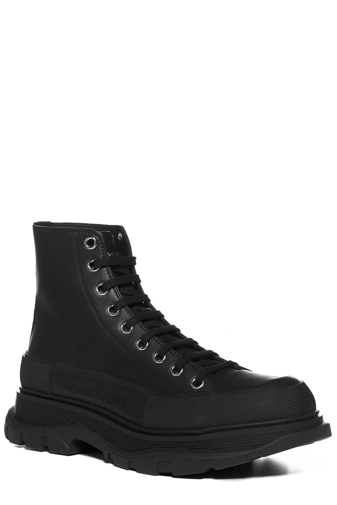 Alexander McQueen Tread Slick Lace-Up Boots