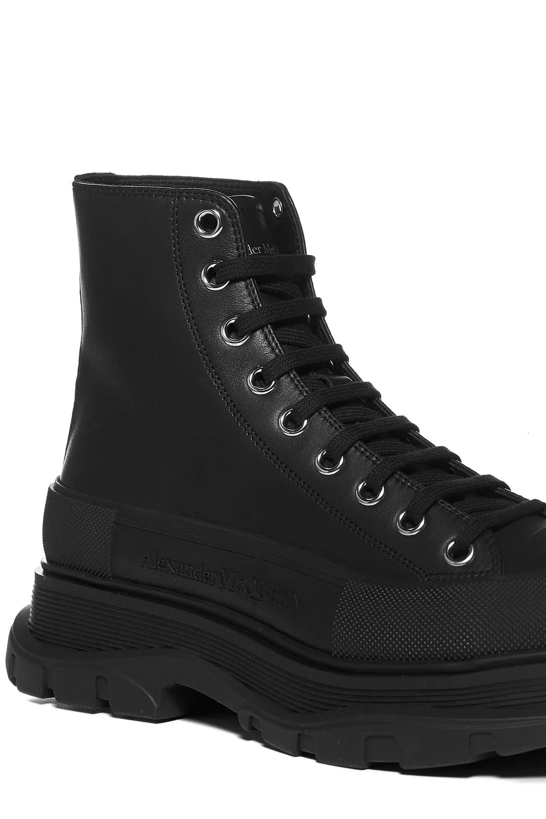 Alexander McQueen Tread Slick Lace-Up Boots