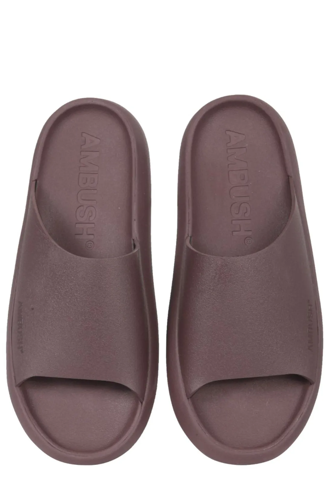 Ambush Logo Embossed Open Toe Slides