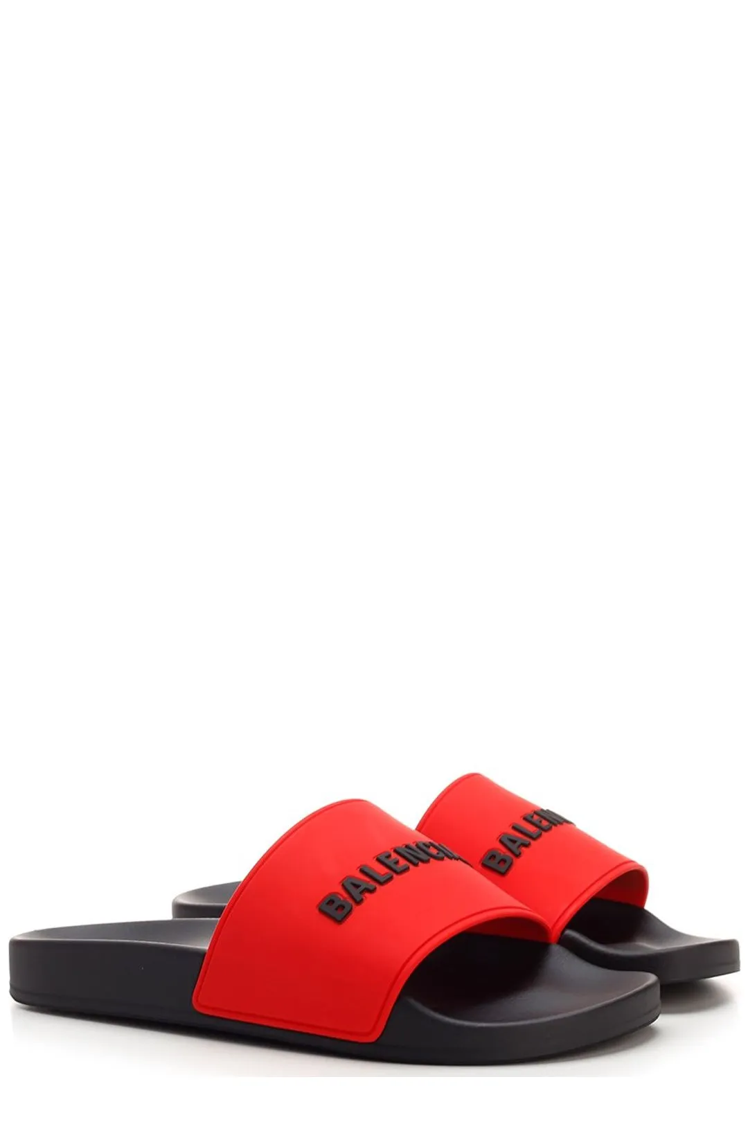 Balenciaga Logo Embossed Slides