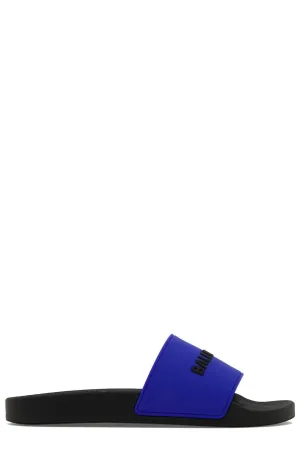 Balenciaga Logo Embossed Slides