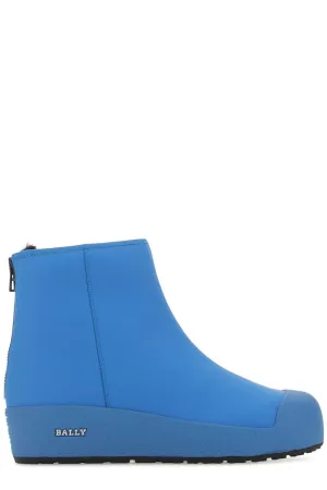 Bally Guard Logo Plaque Round Toe Ankle Boots