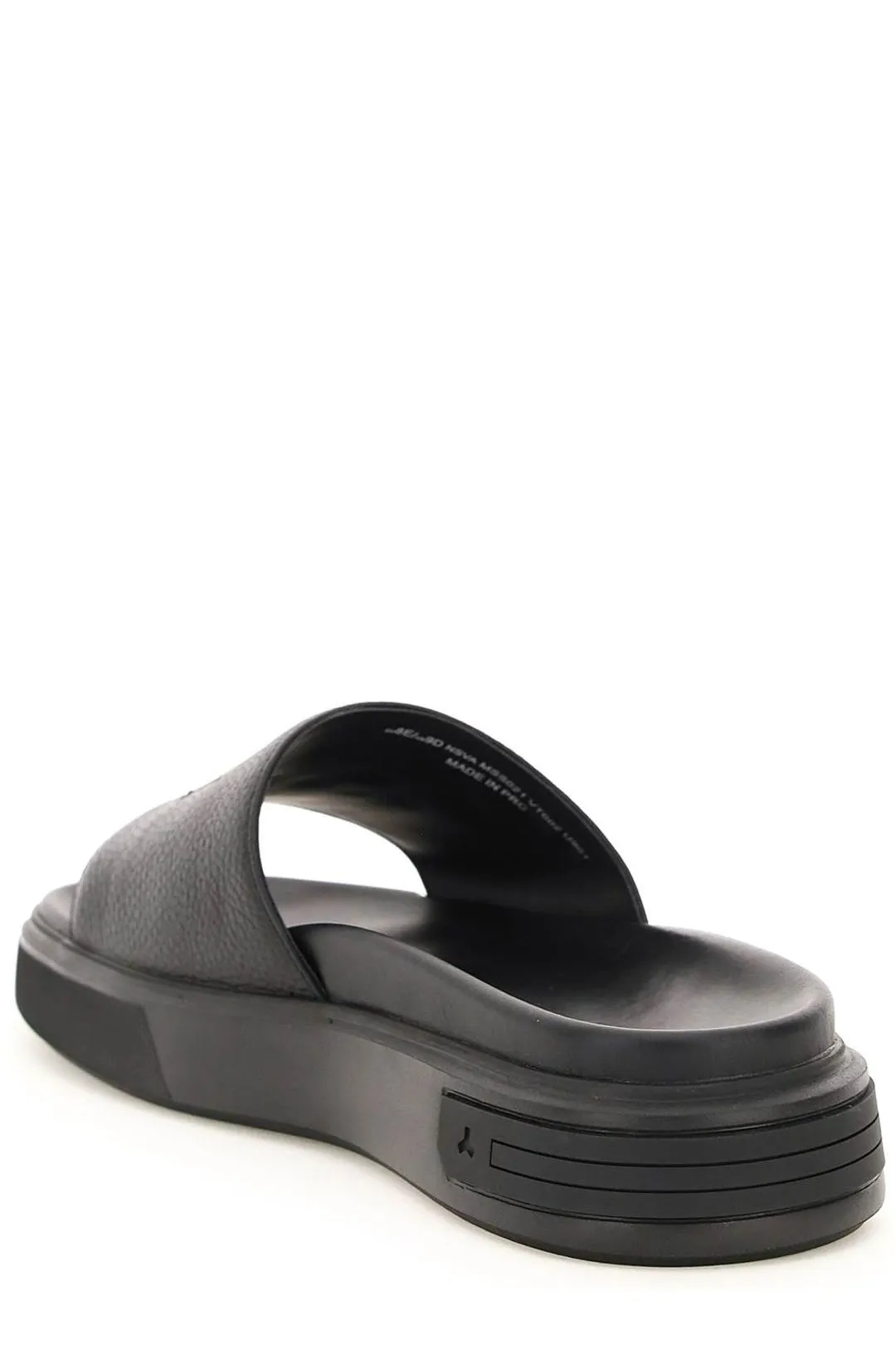 Bally Jaxons Logo Plaque Slip-On Slides