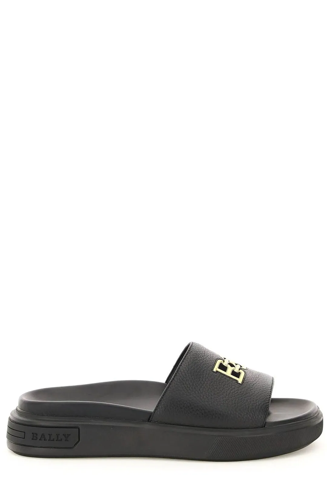 Bally Jaxons Logo Plaque Slip-On Slides
