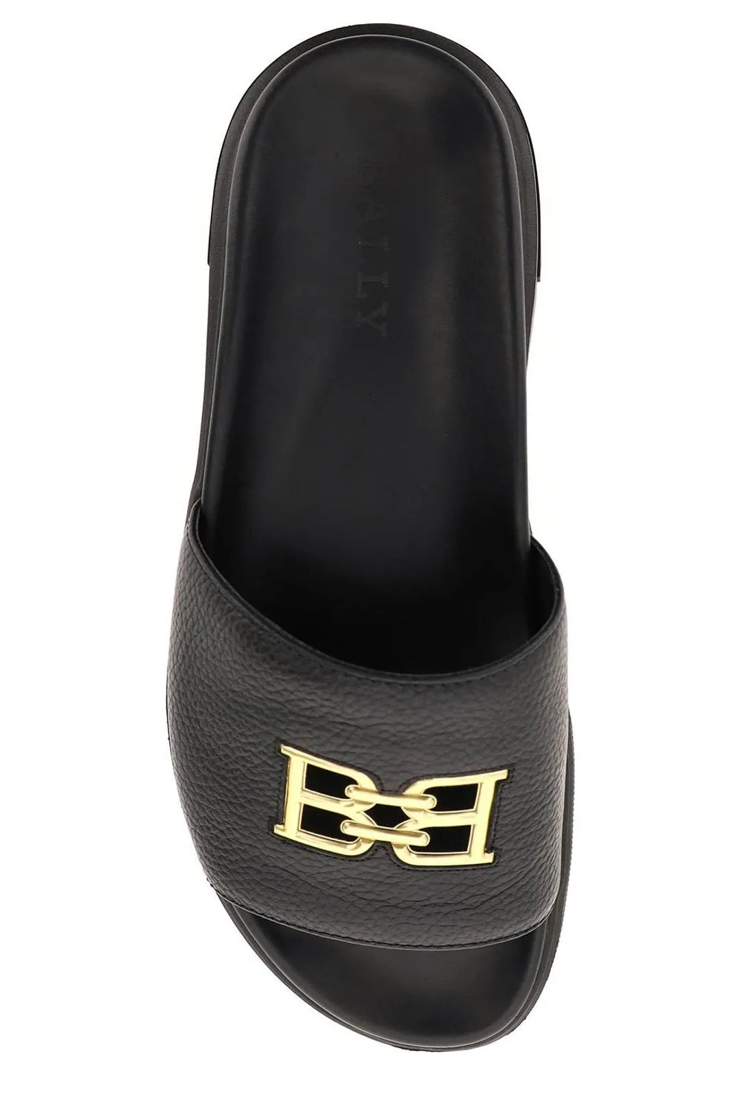 Bally Jaxons Logo Plaque Slip-On Slides