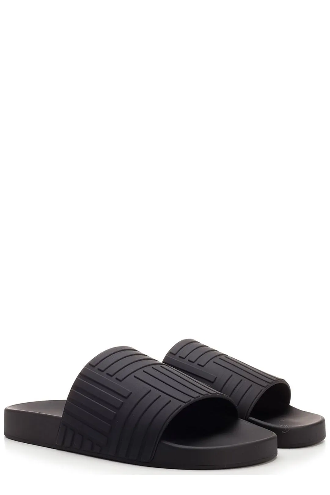 Bottega Veneta Embossed Open-Toe Slides