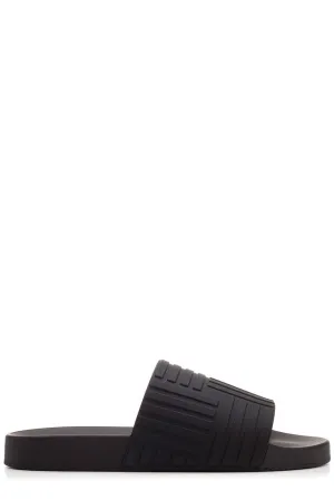 Bottega Veneta Embossed Open-Toe Slides