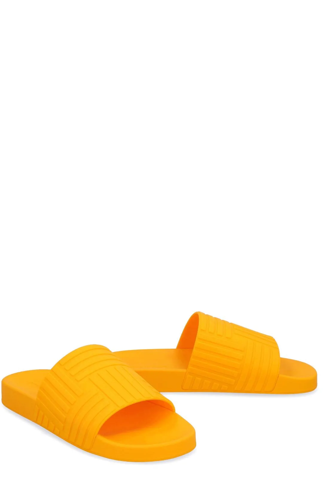 Bottega Veneta Embossed Open-Toe Slides