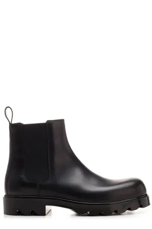 Bottega Veneta Round Toe Ankle Boots