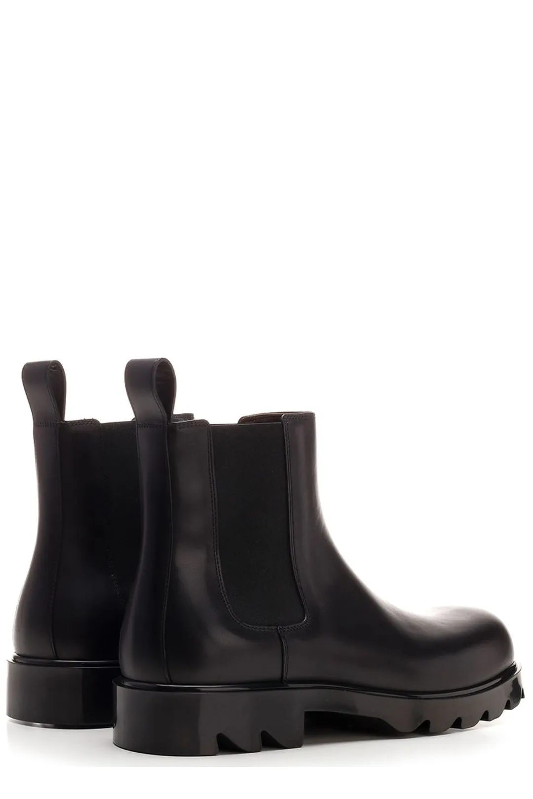 Bottega Veneta Round Toe Ankle Boots