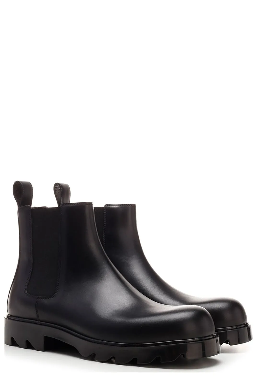 Bottega Veneta Round Toe Ankle Boots