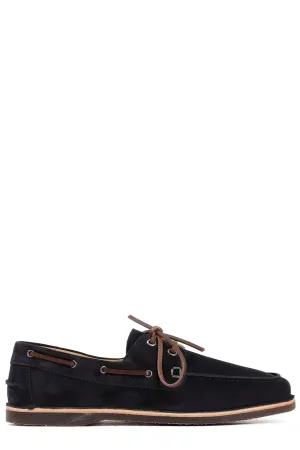 Brunello Cucinelli Lace-Up Round Toe Loafers