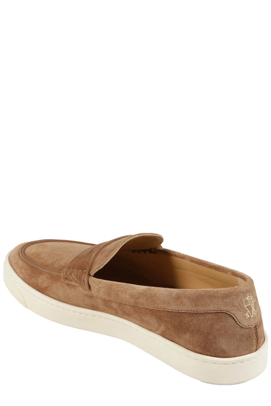 Brunello Cucinelli Round Toe Slip-On Loafers