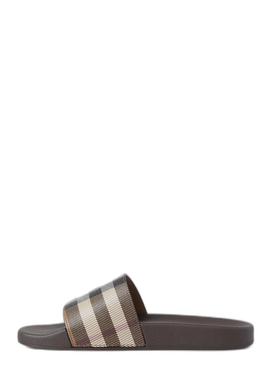 Burberry Check Print Slides