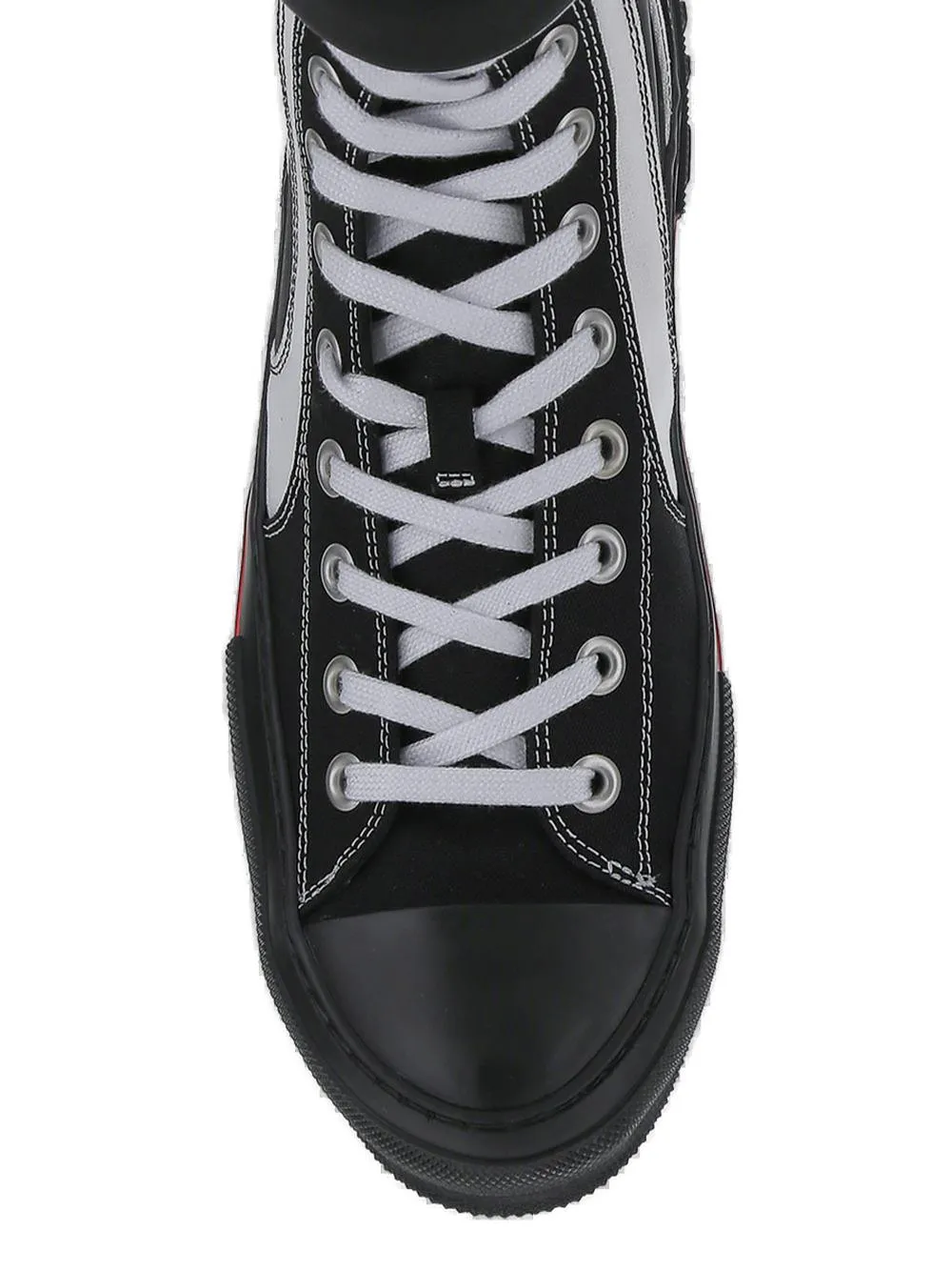 Burberry Velcro Strap Closured High Top Sneakers