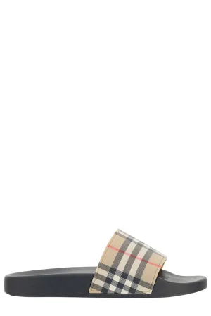 Burberry Vintage Check Open-Toe Slides