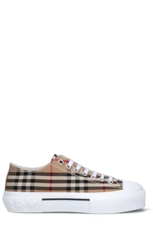 Burberry Vintage Check Pattern Lace-Up Sneakers