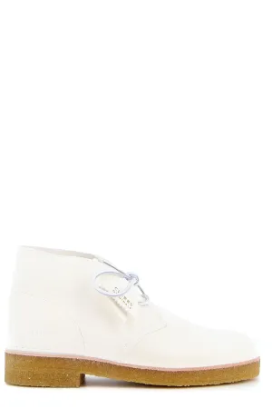 Clarks Round Toe Lace-Up Ankle Boots