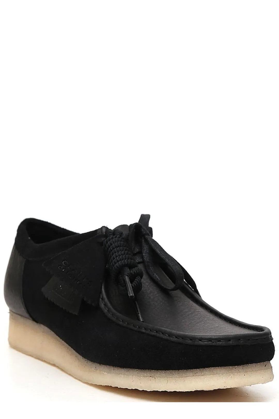 Clarks Wallabee Square Toe Lace-Up Loafers