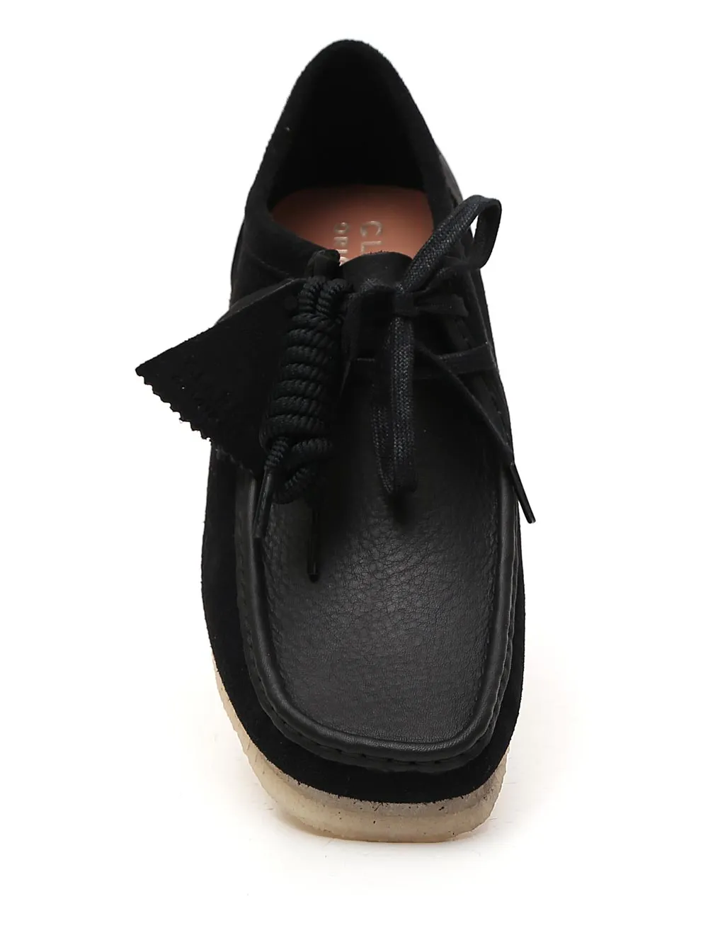 Clarks Wallabee Square Toe Lace-Up Loafers