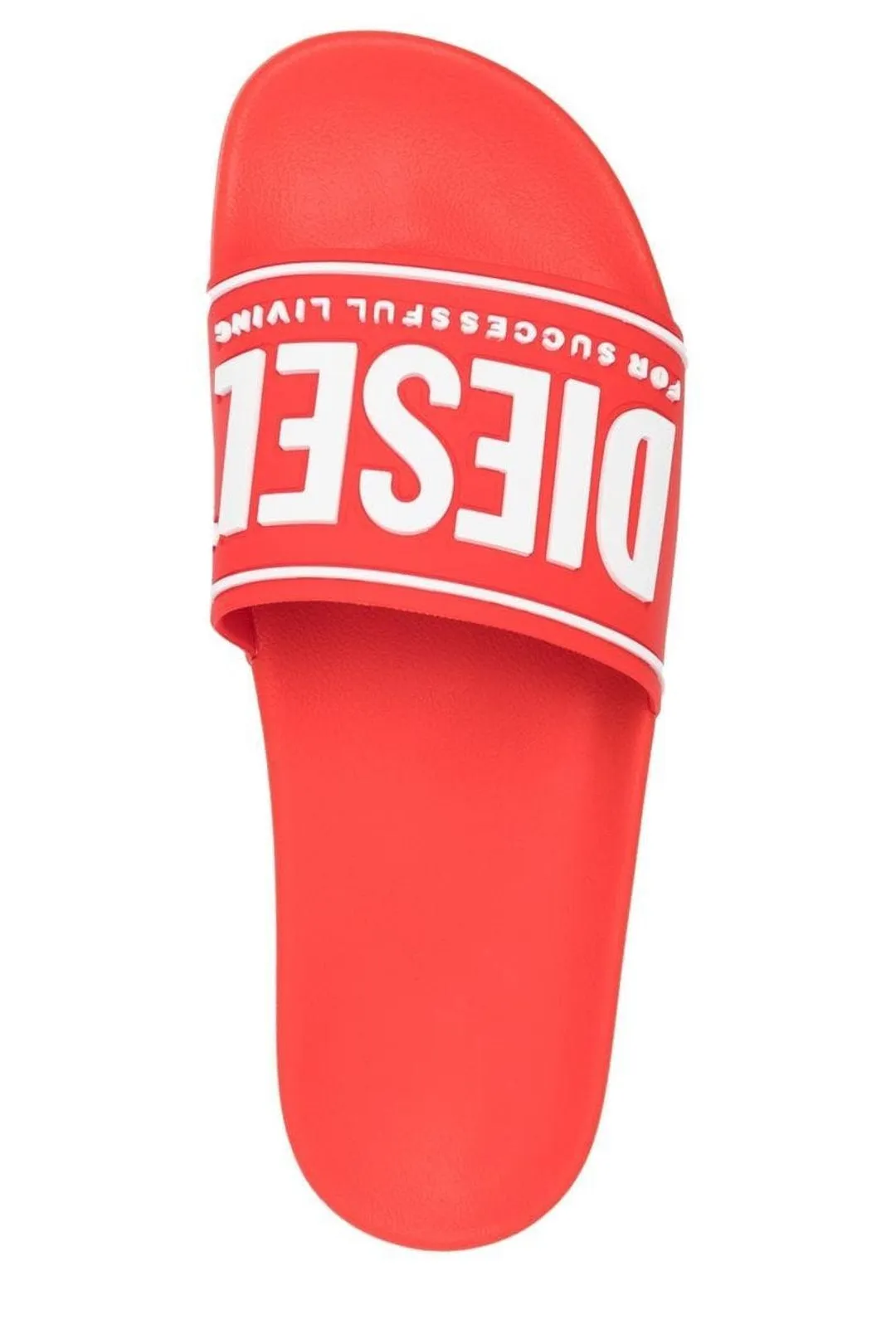 Diesel Logo Embossed Open-Toe Slides