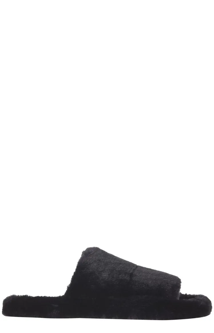 Dolce & Gabbana Faux Fur Slides