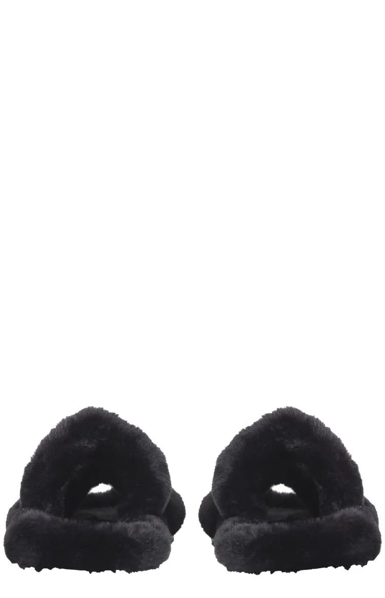 Dolce & Gabbana Faux Fur Slides