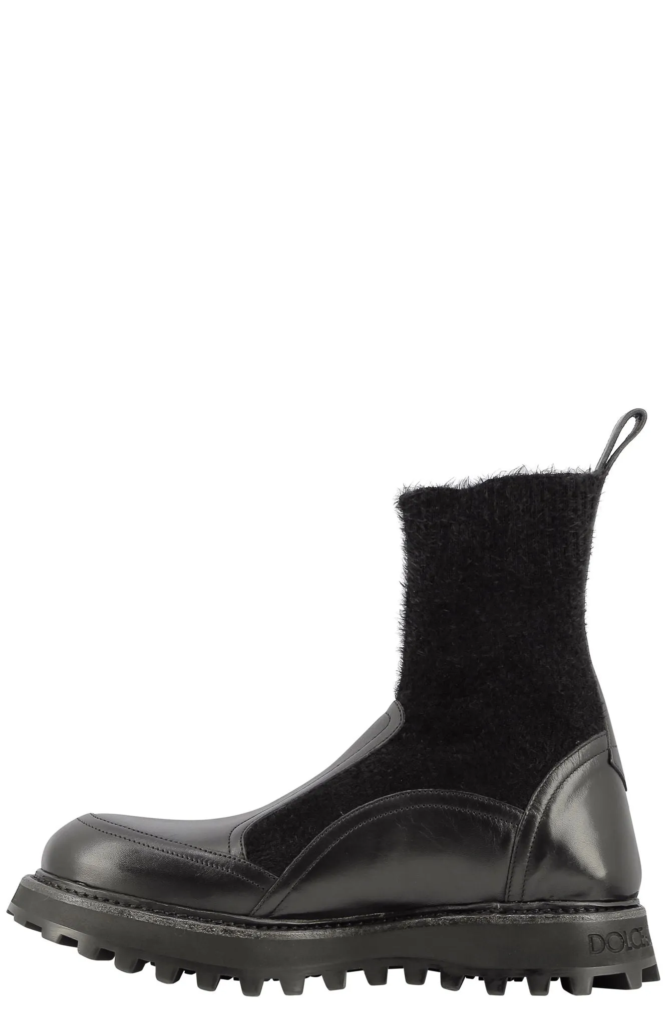 Dolce & Gabbana Logo Intarsia Panelled Boots