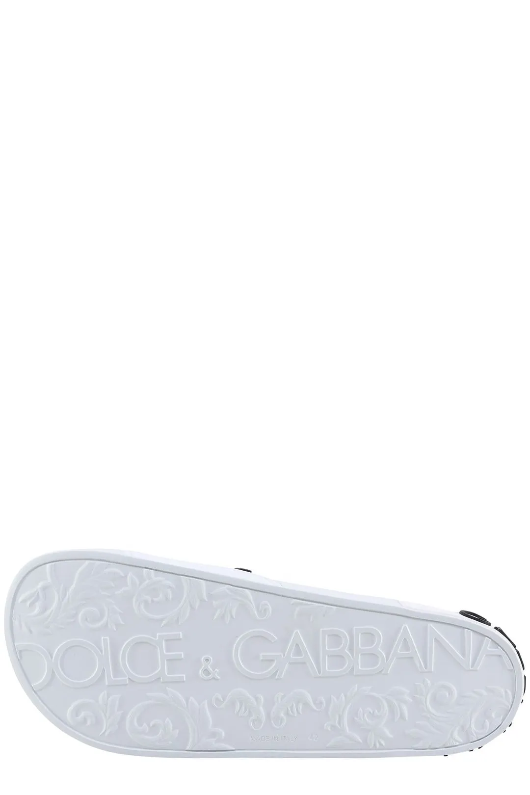 Dolce & Gabbana Logo Printed Open-Toe Slides