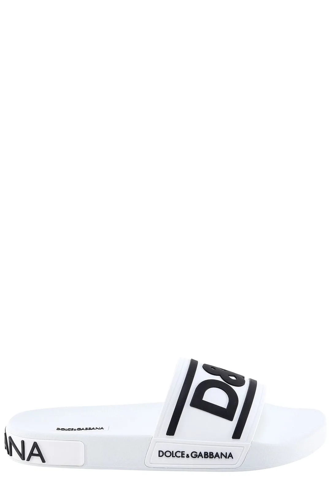 Dolce & Gabbana Logo Printed Open-Toe Slides