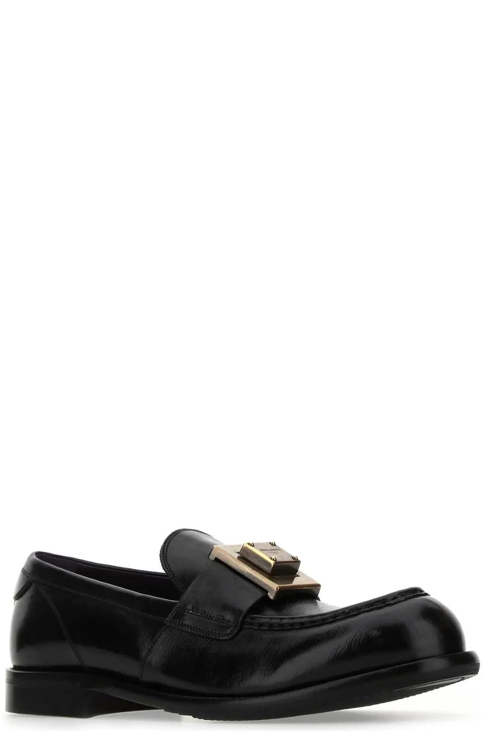 Dolce & Gabbana Mino Logo Plaque Loafers