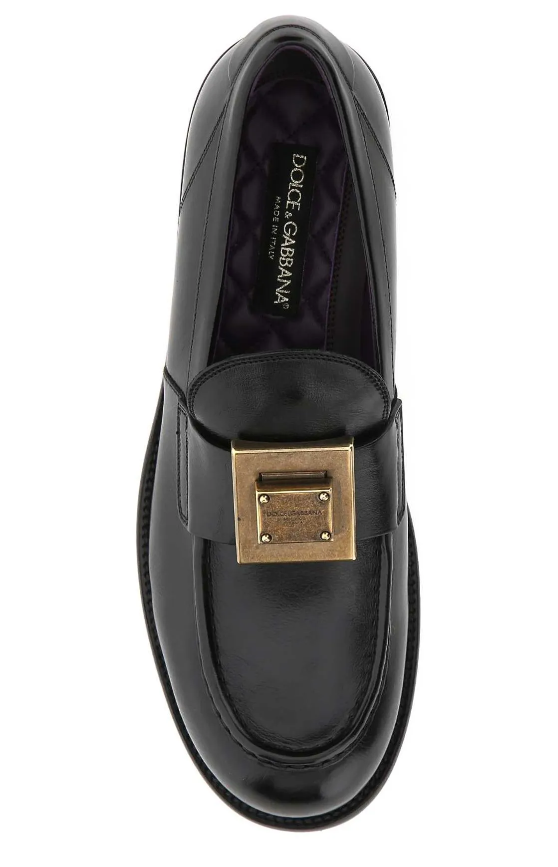 Dolce & Gabbana Mino Logo Plaque Loafers