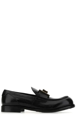 Dolce & Gabbana Mino Logo Plaque Loafers