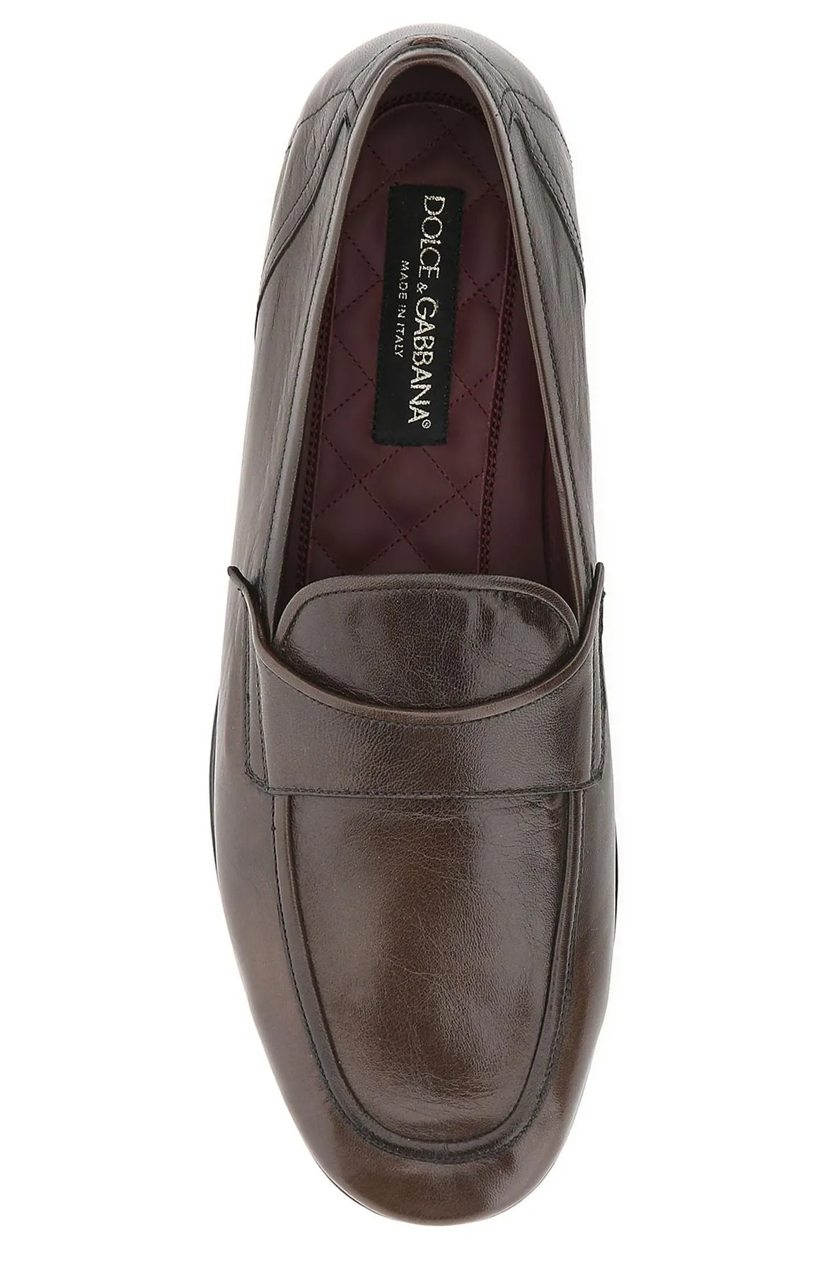 Dolce & Gabbana Monogram Plaque Loafers