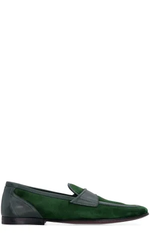 Dolce & Gabbana Satin Quilted Slip-On Loafers